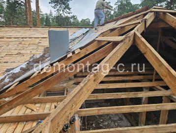 Демонтаж кирпичного строения на Рублёвском шоссе