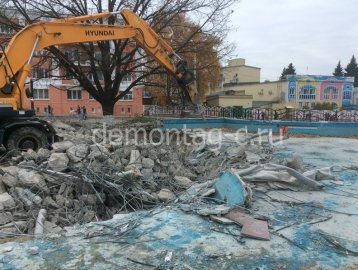 Демонтаж фонтанов. г. Ногинск