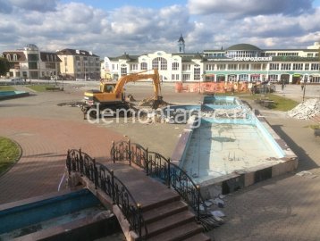 Демонтаж фонтанов. г. Ногинск