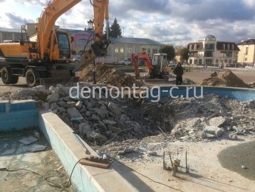 Демонтаж фонтанов. г. Ногинск