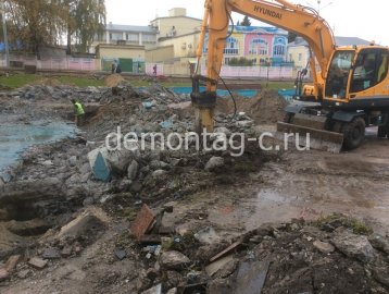 Демонтаж фонтанов. г. Ногинск