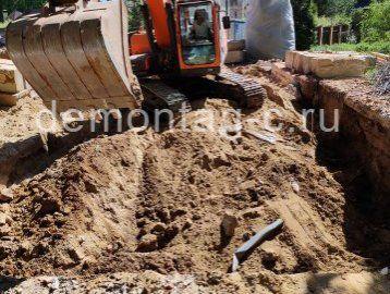 Демонтаж кирпичного трёх этажного дома 3060м3