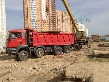 Демонтаж дорожной плиты