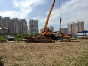 Демонтаж дорожной плиты