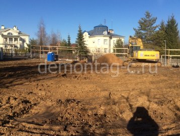 Демонтаж жилого дома ( Коттедж) Сколково