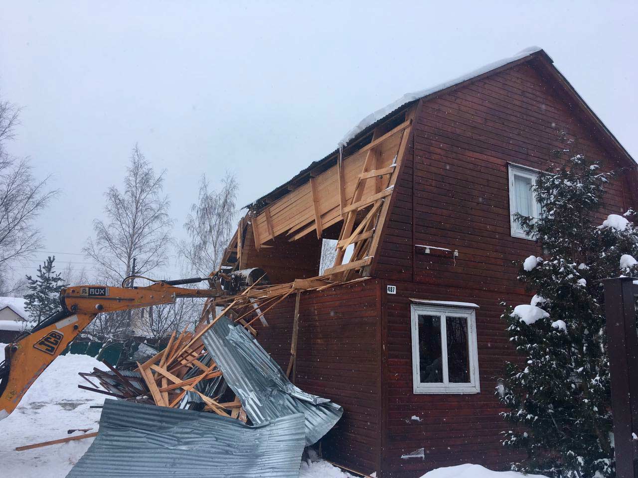 Снос частного дома