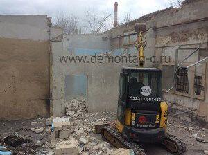 демонтаж перегородок, кирпичных стен