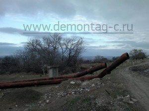 Демонтаж трубопроводов 